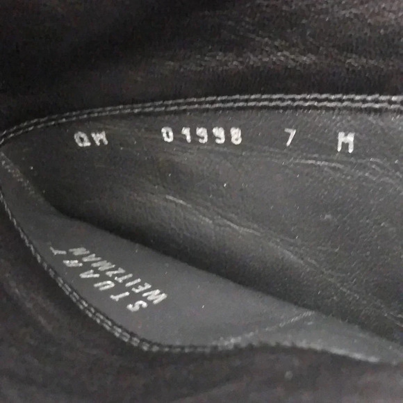 Stuart Wetzman PARKWAY black soft leather boots. Size 7​ - Picture 10 of 10